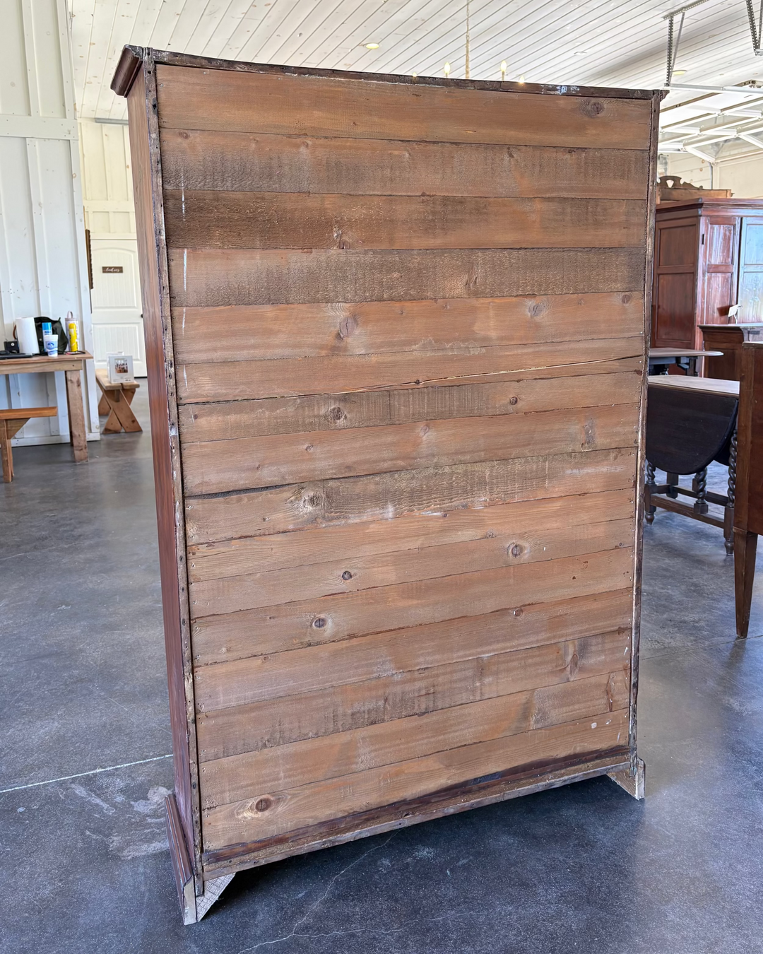 19th Century Fir Display Cabinet, Tuscany