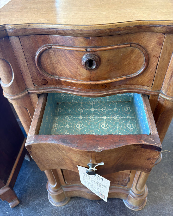 Pair of Louis Philippe Walnut Bedside Tables