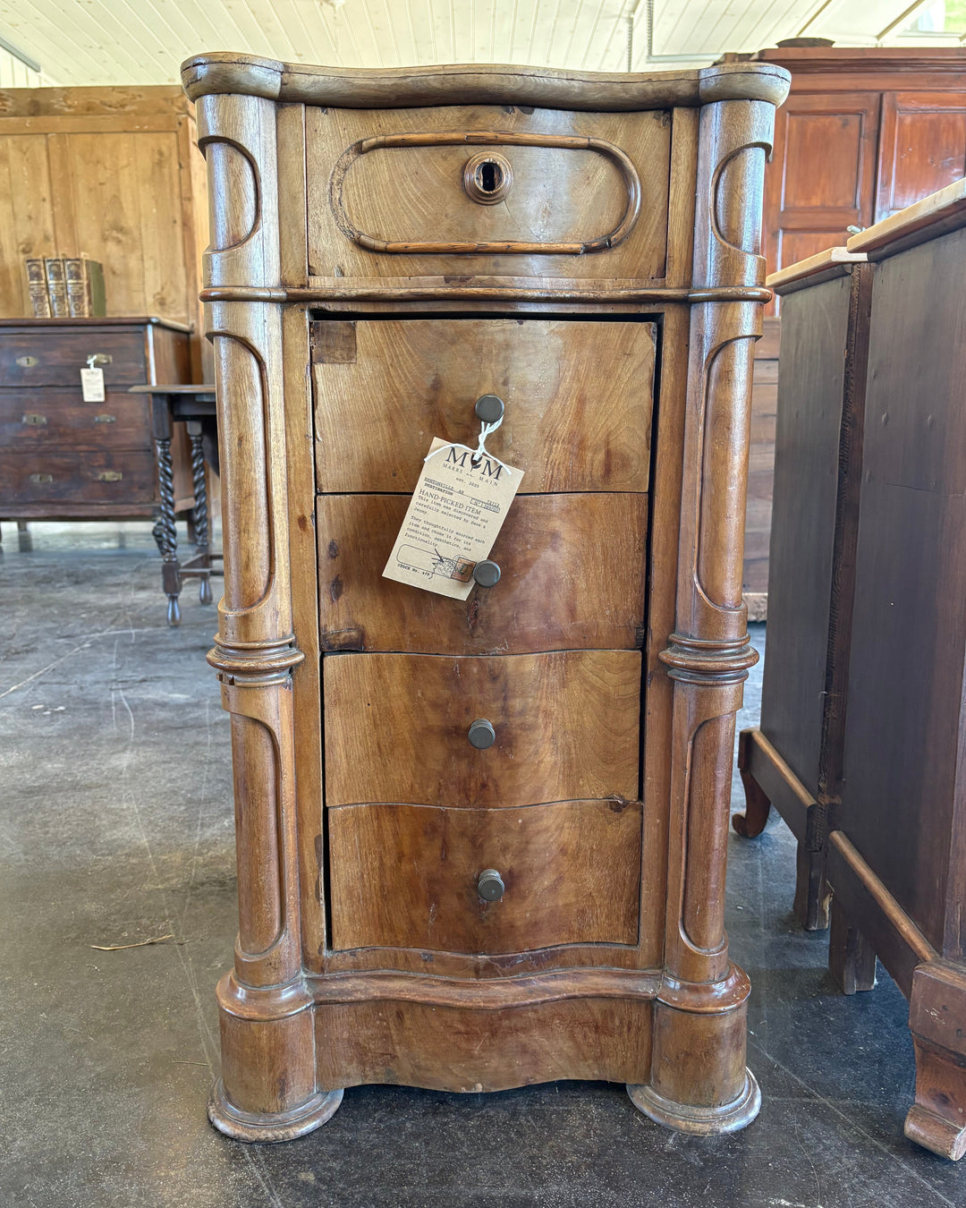 Pair of Louis Philippe Walnut Bedside Tables