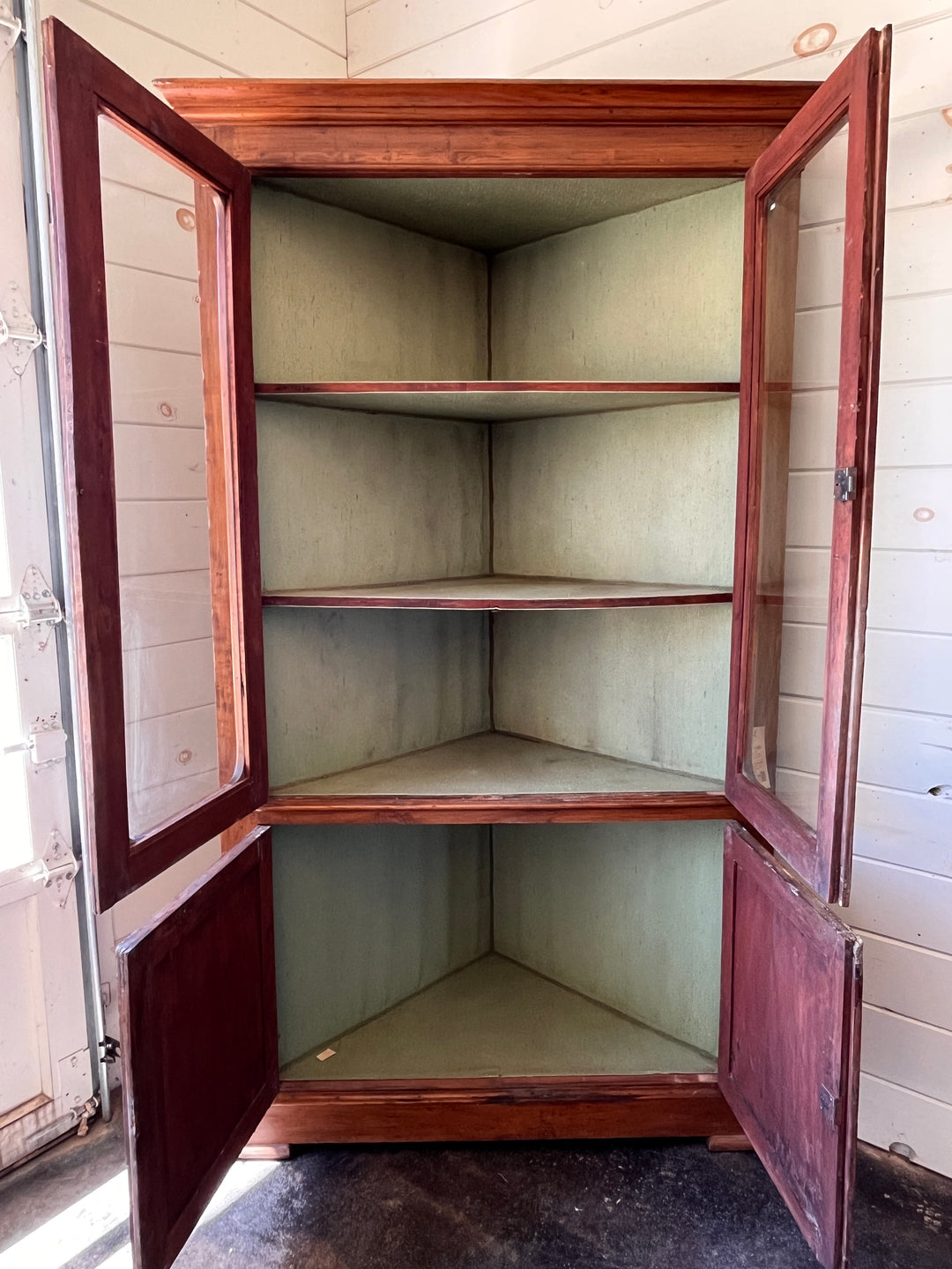Poplar Corner Cabinet
