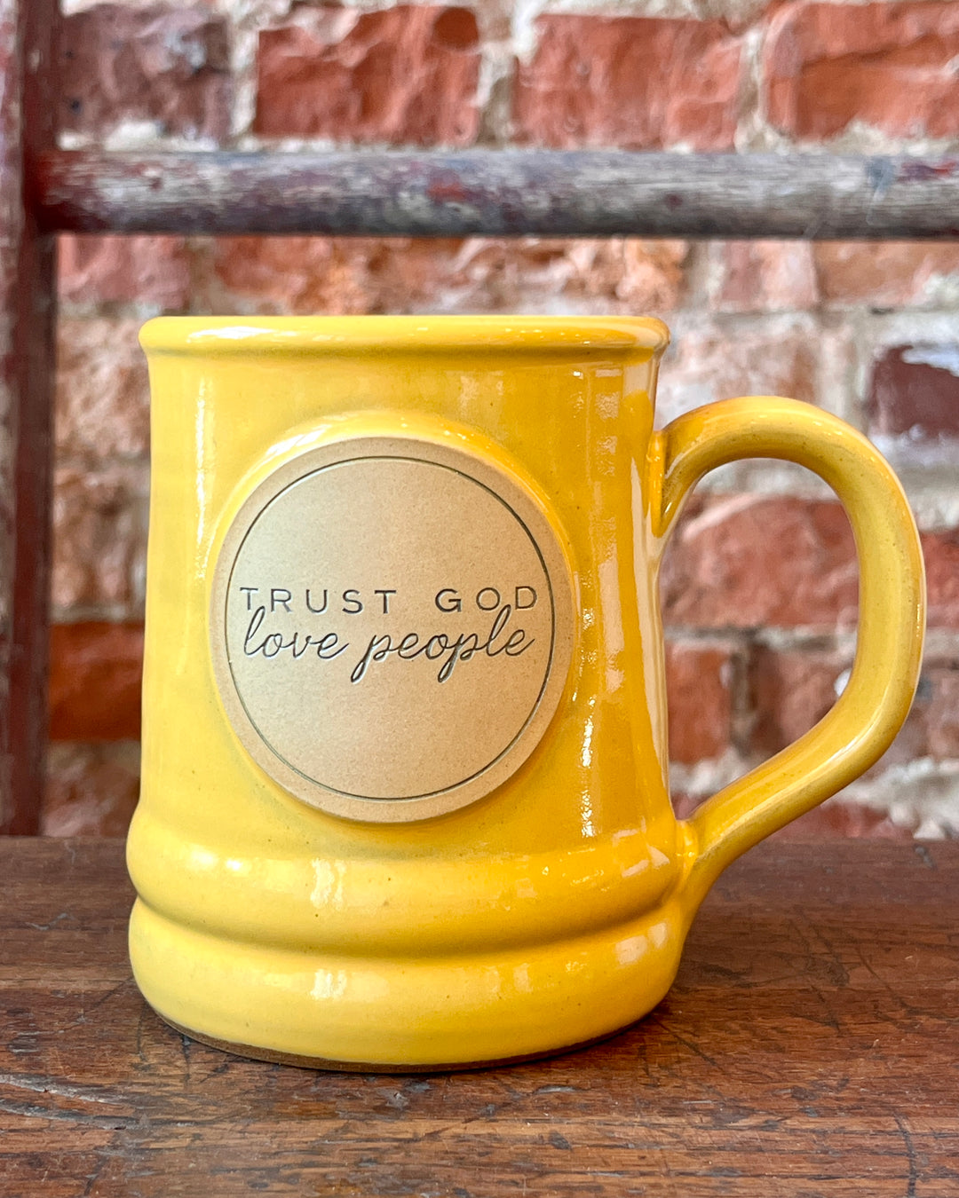 Trust God Love People Mug