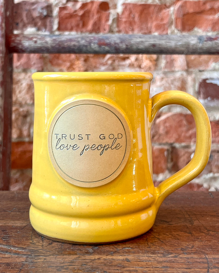 Trust God Love People Mug