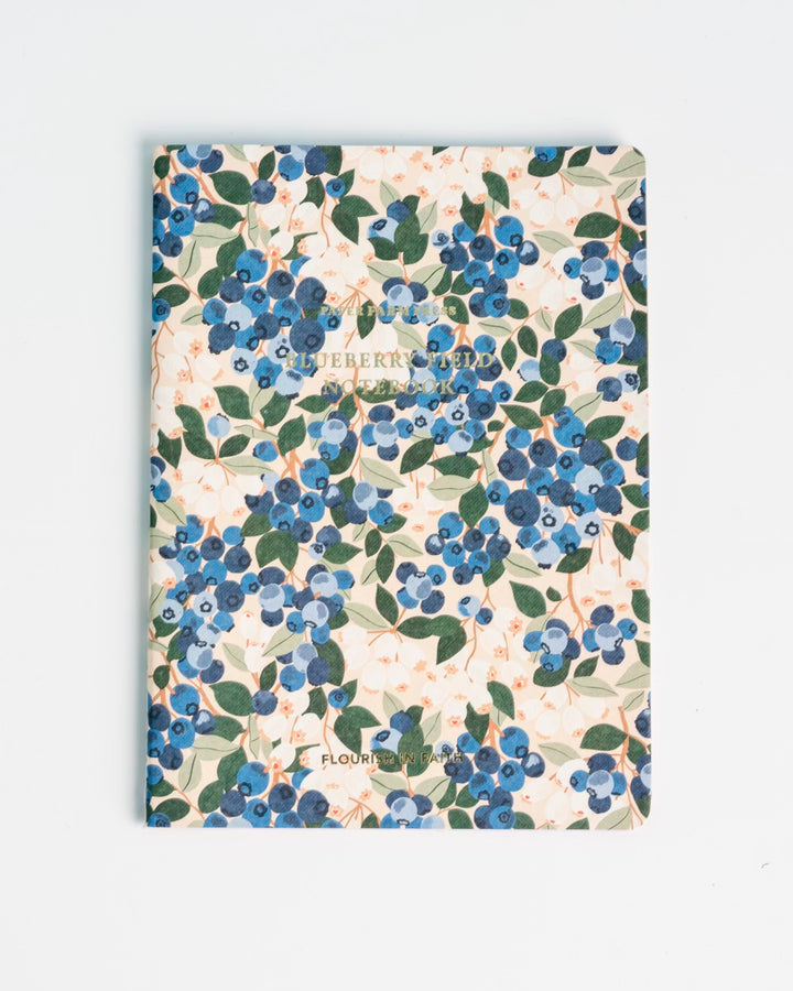 Blueberry Field Stitched Notebook