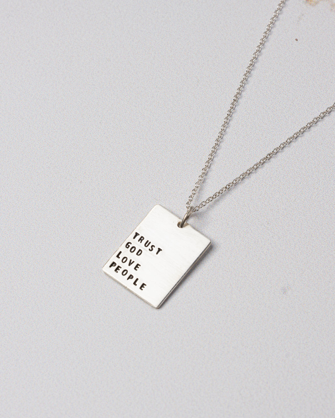 Trust God Love People Necklace