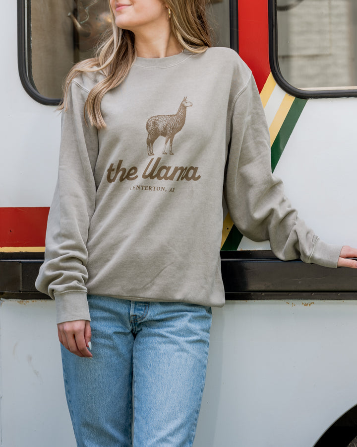 The Llama Sweatshirt - Cement