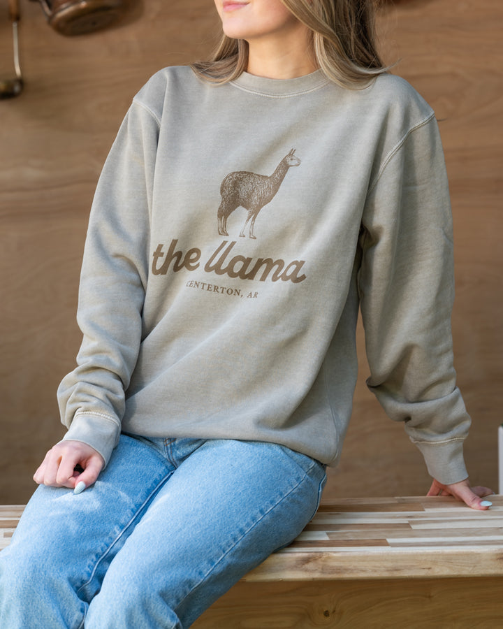 The Llama Sweatshirt - Cement