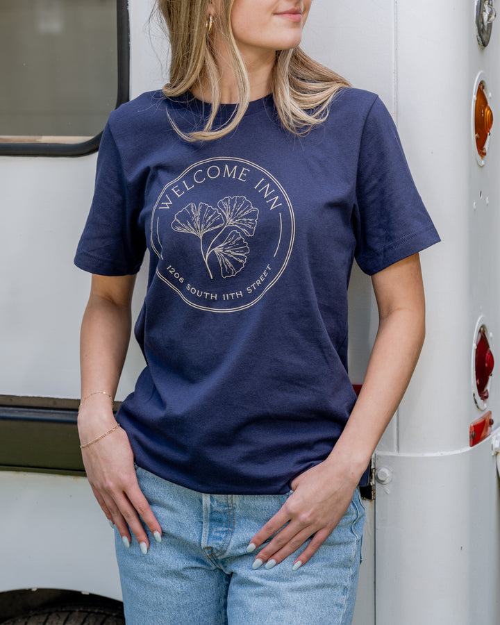 Welcome Inn Tee - Navy