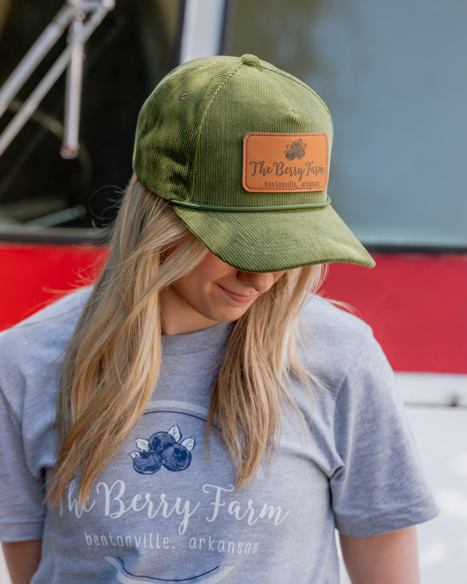 The Berry Farm Corduroy Hat - Green