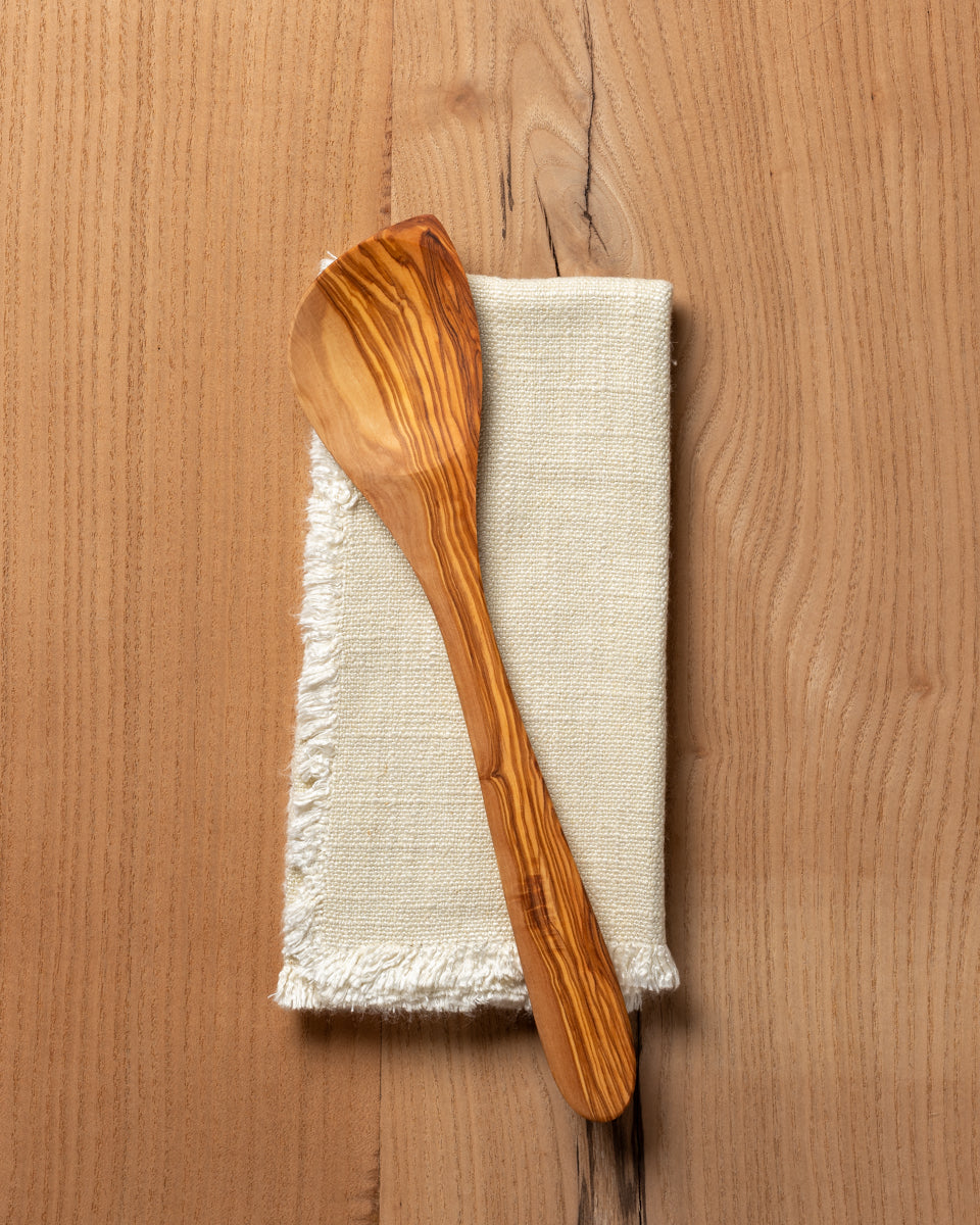 Olive Wood Corner Spoon