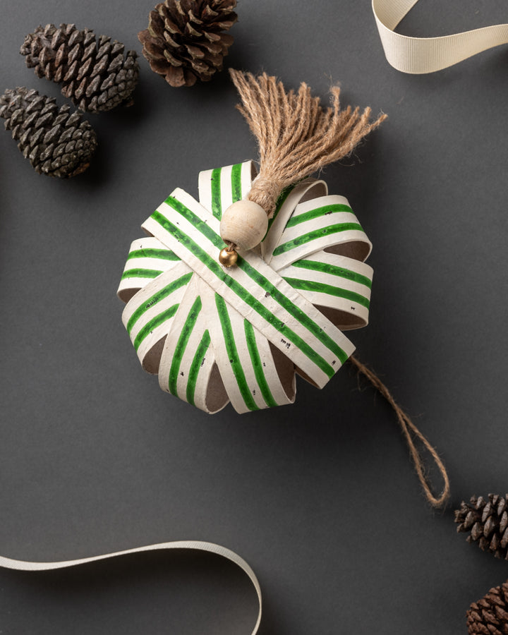 Paper Ball with Tassel Ornament