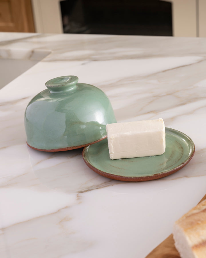 Hand Thrown Covered Butter Dish