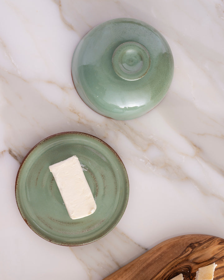 Hand Thrown Covered Butter Dish