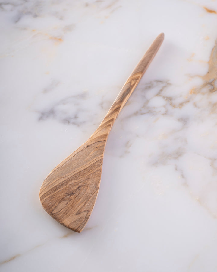 Olive Wood Corner Spatula