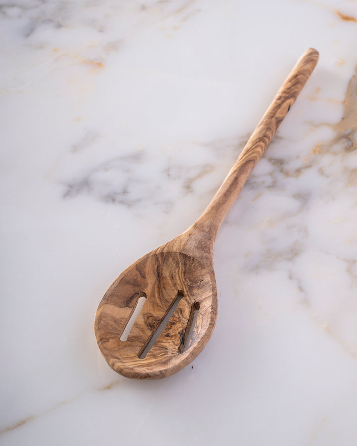Olive Wood Slotted Spoon