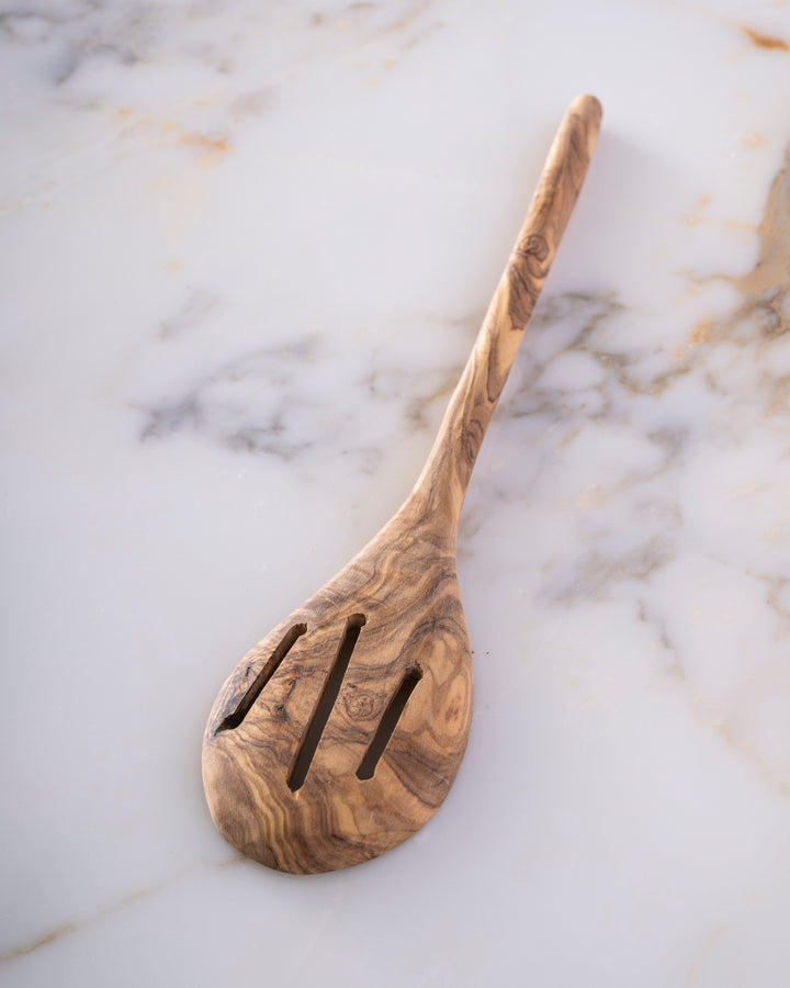 Olive Wood Slotted Spoon