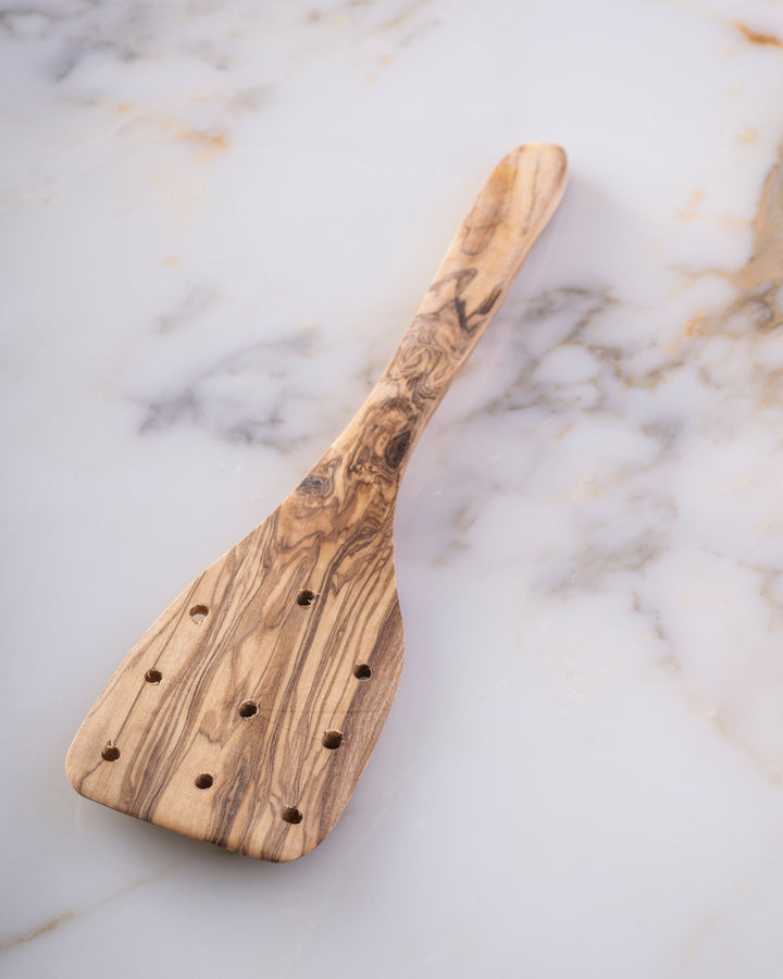 Olive Wood Slotted Spatula