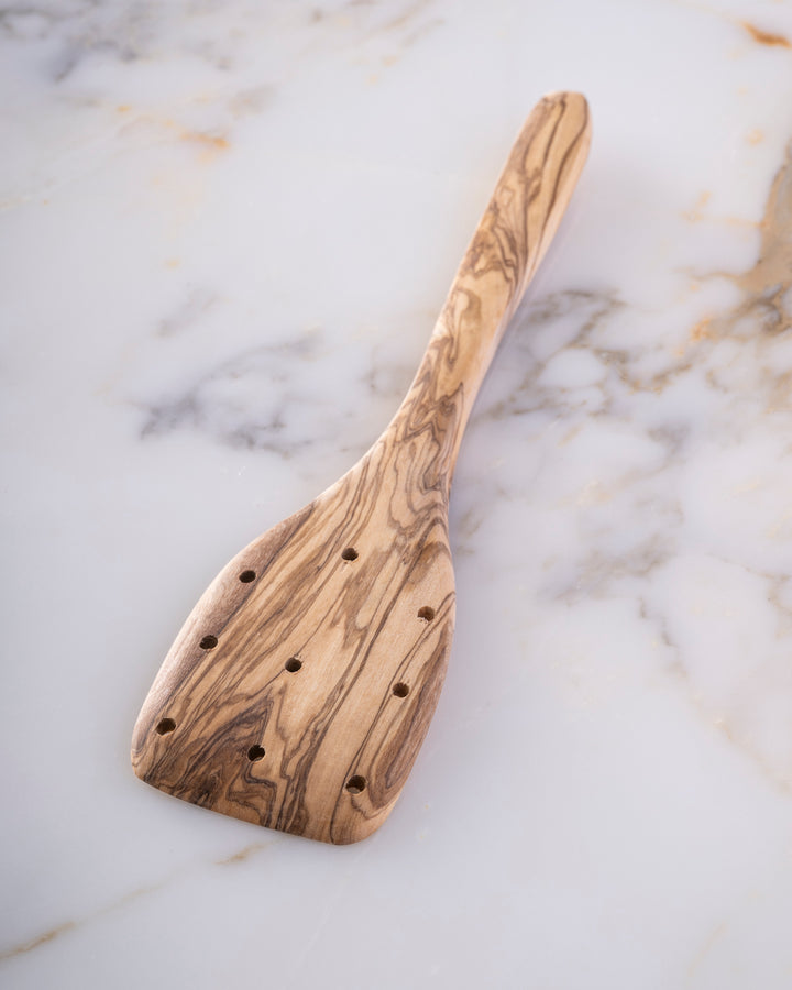 Olive Wood Slotted Spatula
