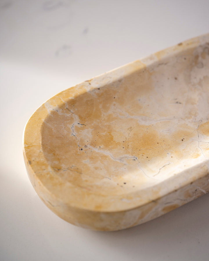Buff Marble Dish