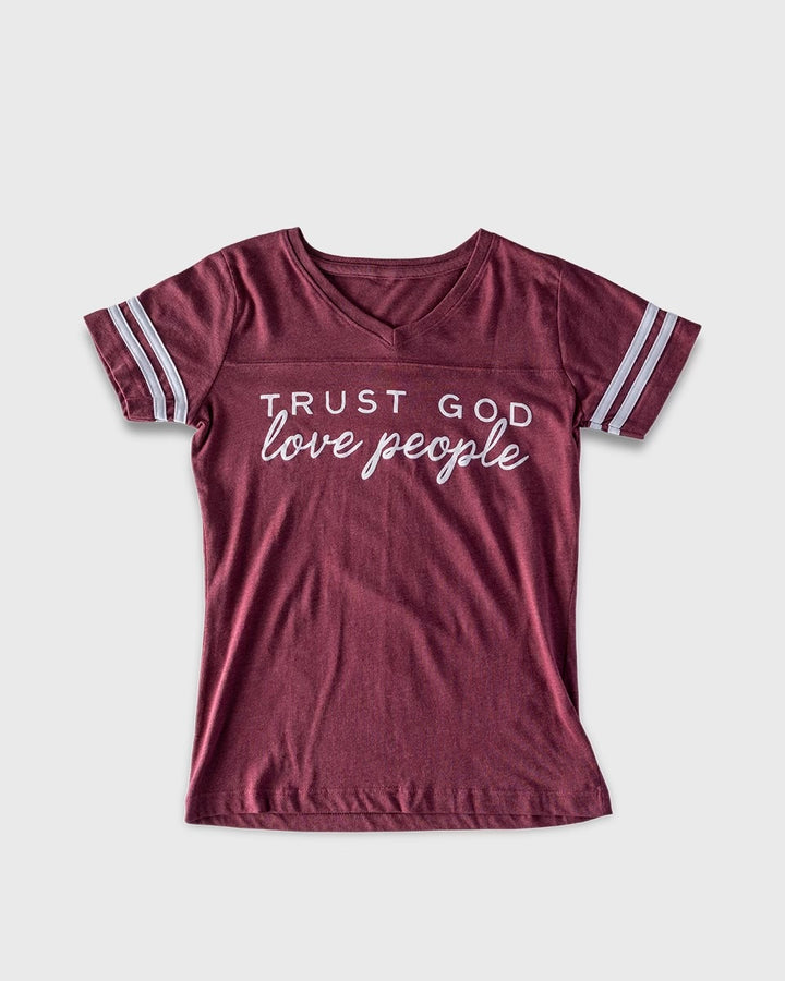 Trust God Love People V-Neck