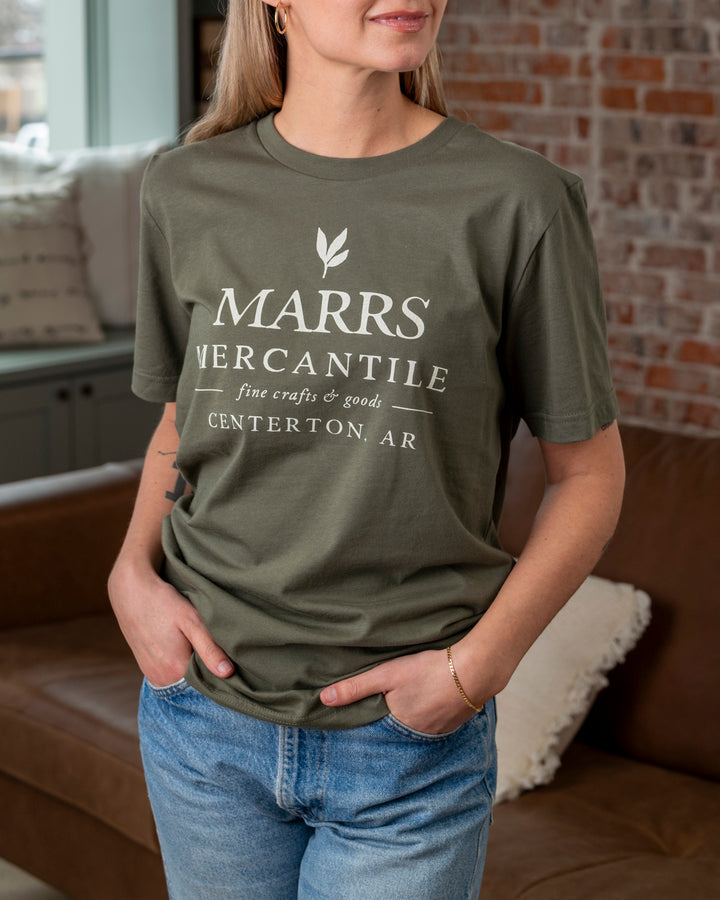 Marrs Mercantile Tee - Military Green