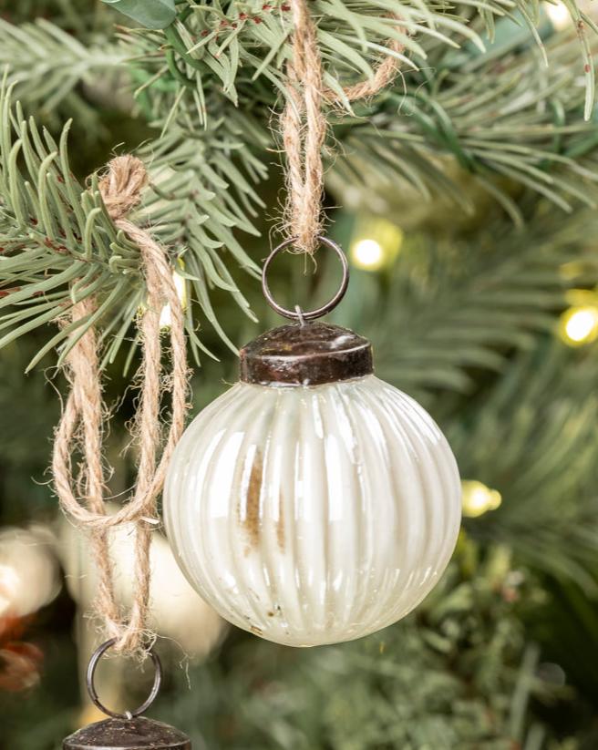 Green Mercury Glass Ornament