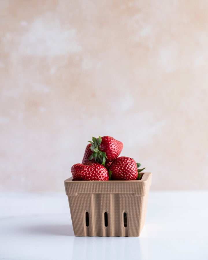 Stoneware Berry Basket