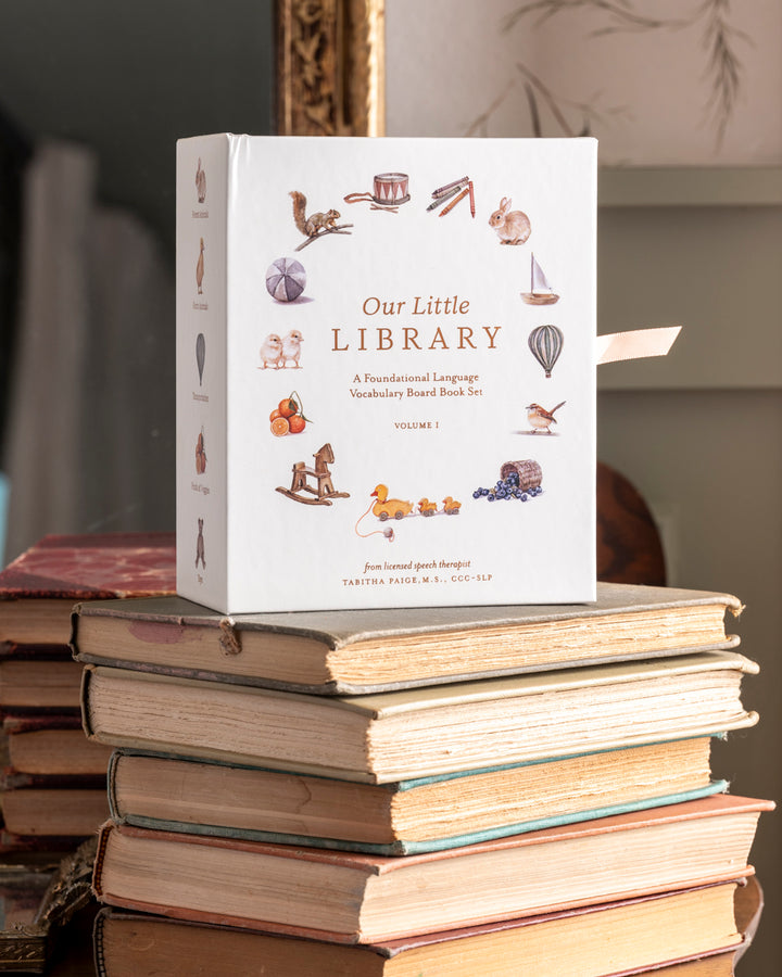 Our Little Library: A Foundational Language Vocabulary Board Book Set for Babies