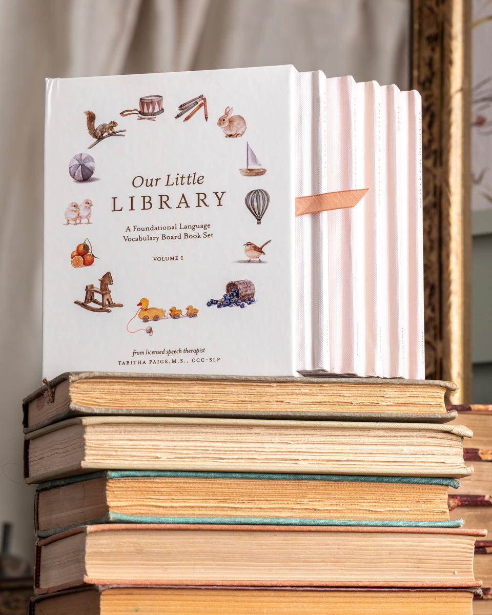 Our Little Library: A Foundational Language Vocabulary Board Book Set for Babies