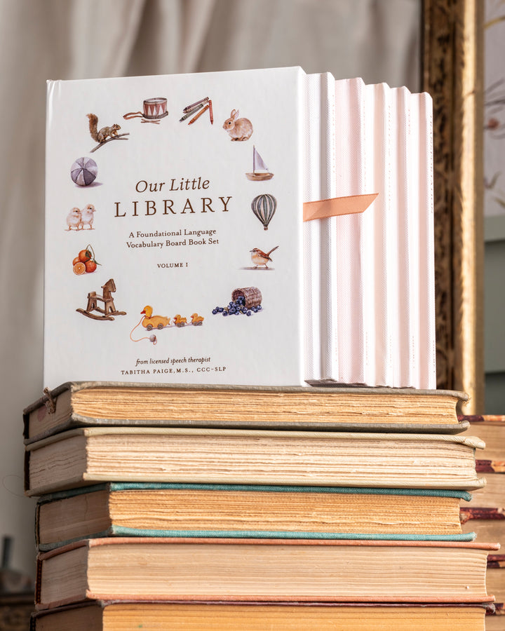 Our Little Library: A Foundational Language Vocabulary Board Book Set for Babies