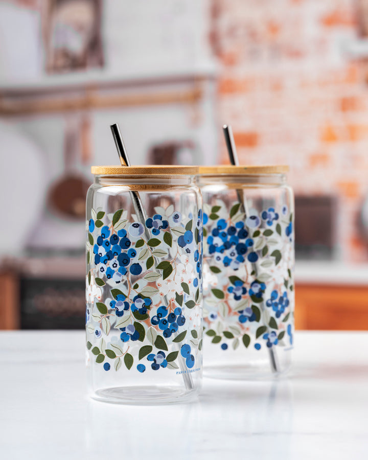 Blueberry Field Glass Can