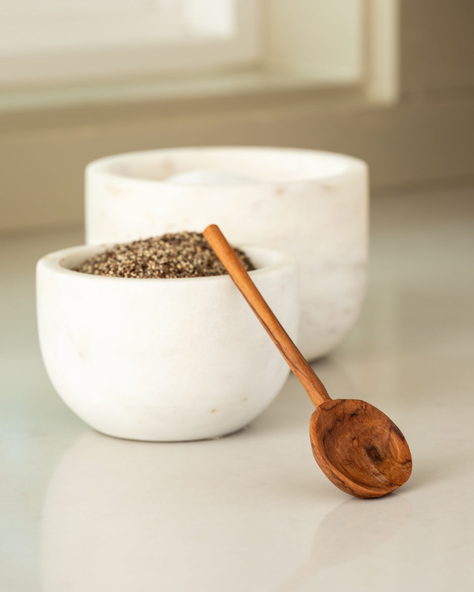 Hand-carved tea spoon