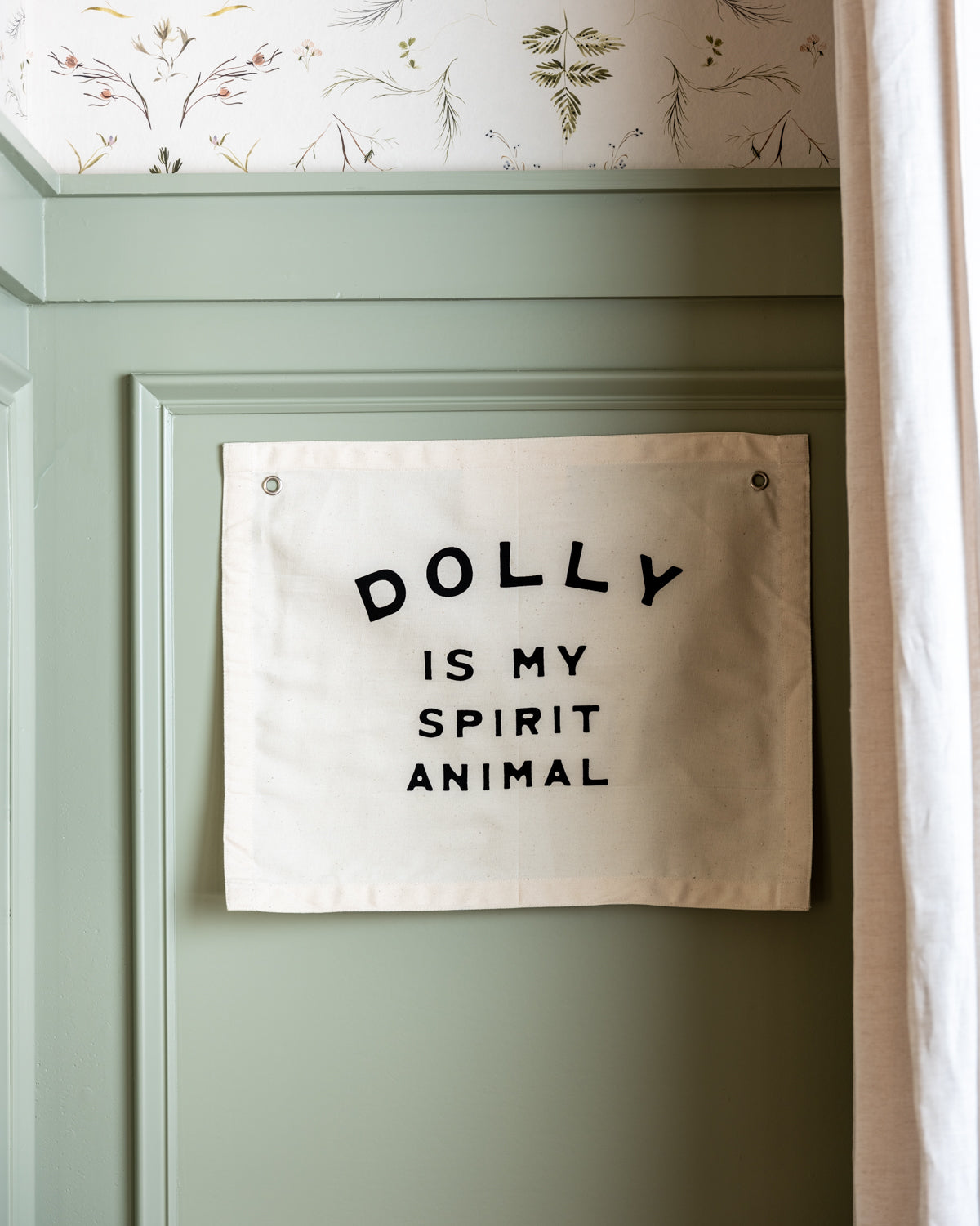 Dolly Is My Spirit Animal Canvas Banner Marrs Mercantile