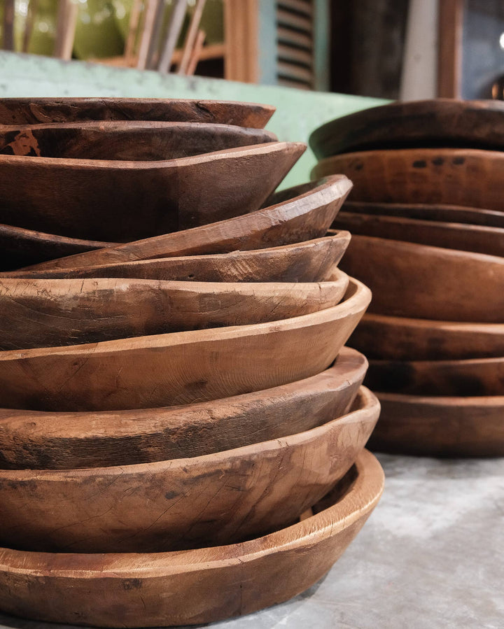 Vintage Wooden Paret Bowl