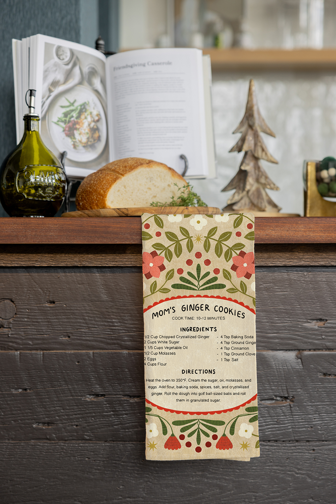 Ginger Cookies Tea Towel