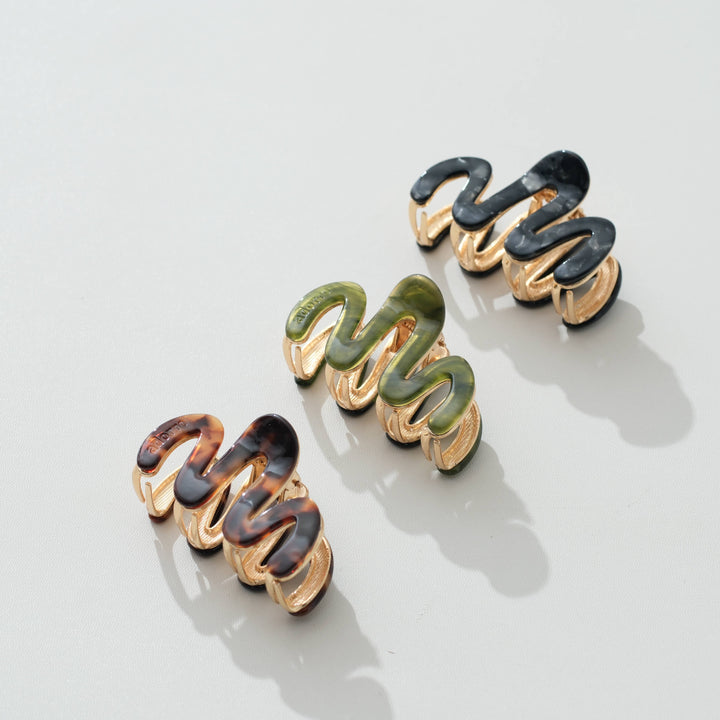 Willow Mini Vintage Metal Squiggle Claw Clip