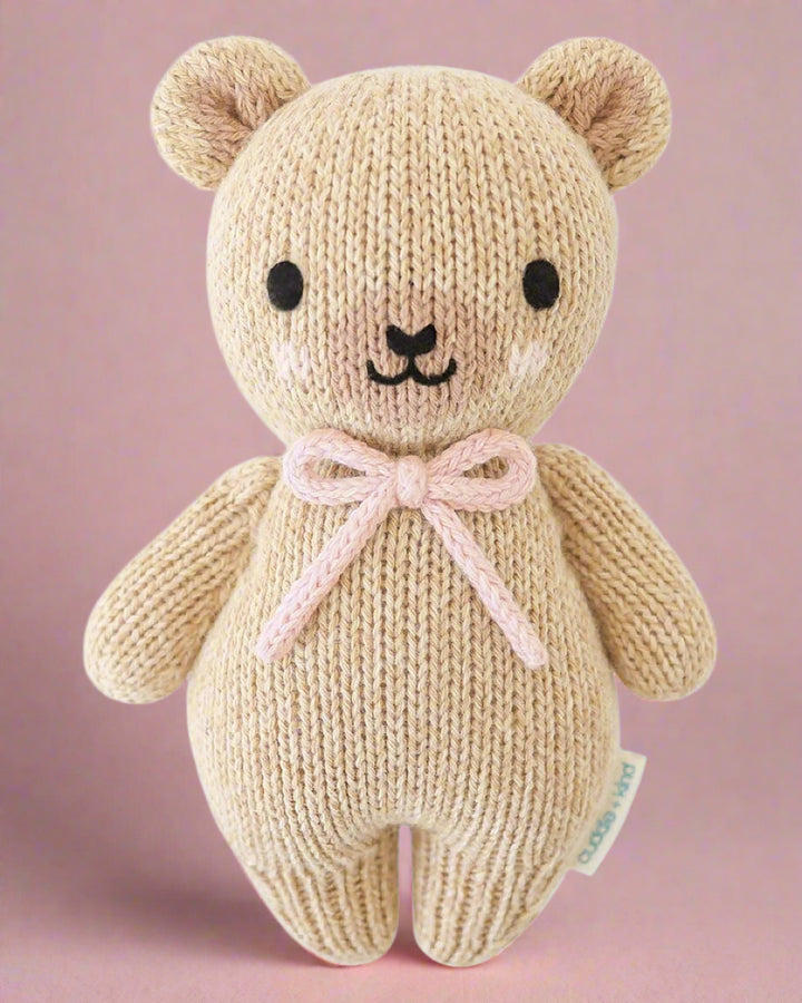 Baby Honey Bear - Blush Bow