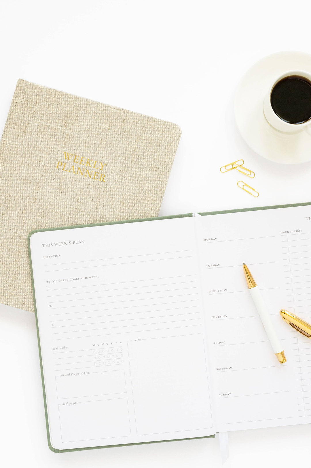 Flax Undated Weekly Planner