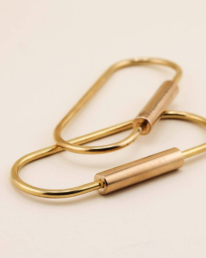 Brass Oval Key Ring
