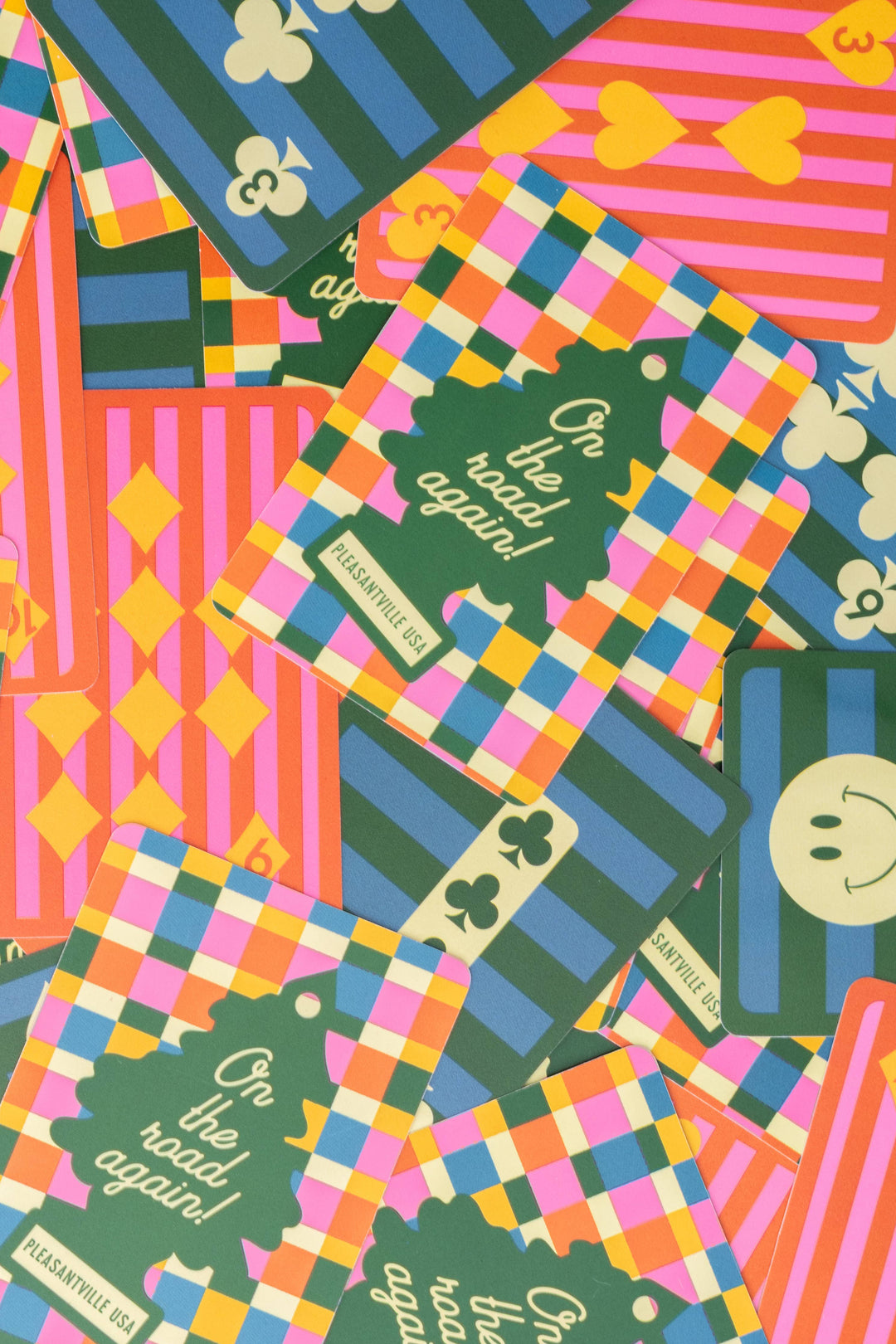 Waterproof Playing Cards, Colorful Plaid