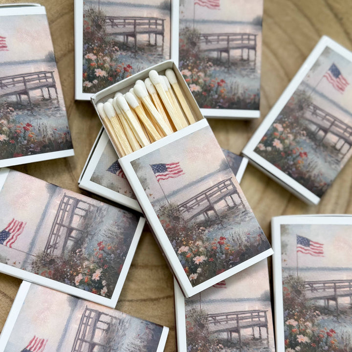 4th Of July USA Match Set // Vintage Landscape