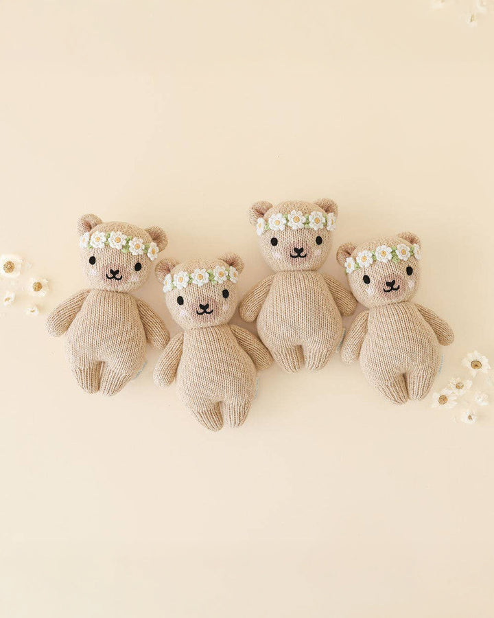 Baby Honey Bear - Ivory Floral