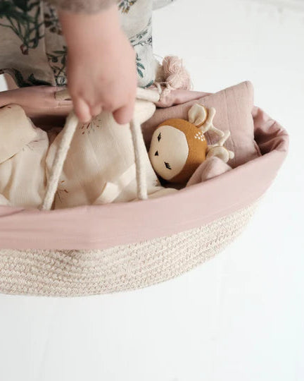Doll Basket with Cover