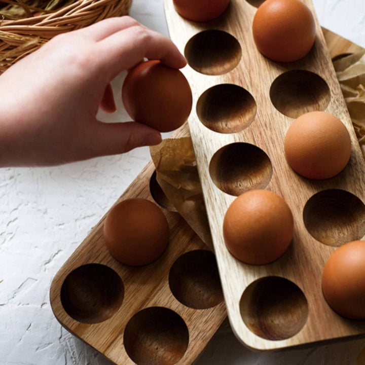 Acacia Egg Holder