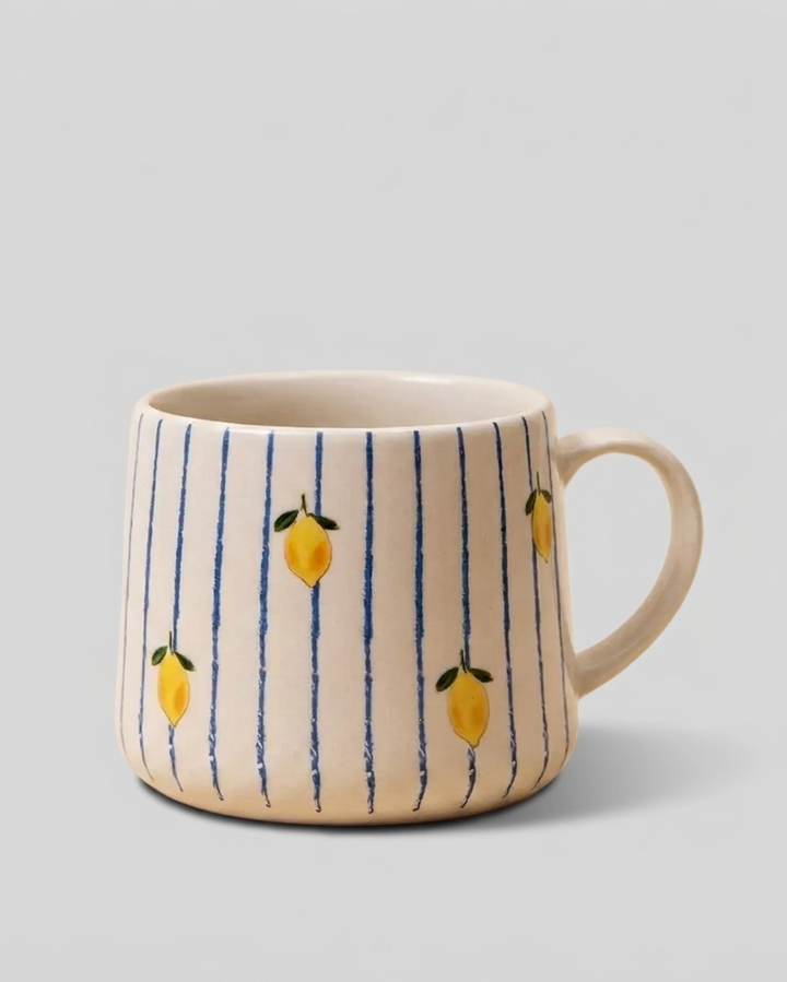 Lemon Stripe Mug