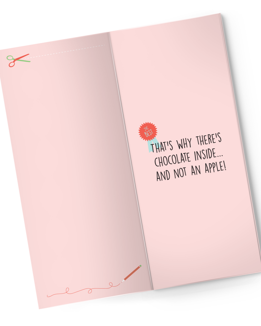 Teacher Appreciation Card with Chocolate INSIDE