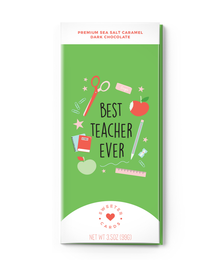 Teacher Appreciation Card with Chocolate INSIDE
