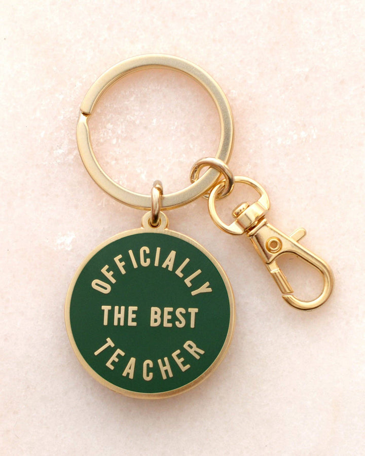 Officially the Best Teacher - Enamel Keyring