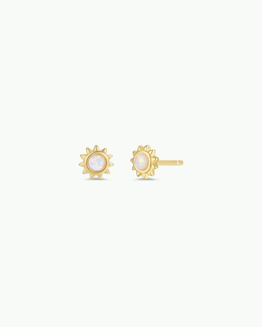 Opal Sun Stud Earrings