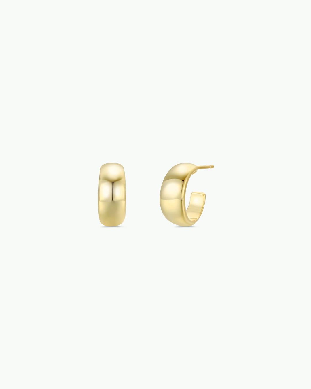 Wide Gold Hoop