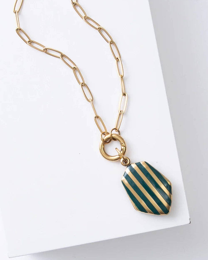 Timeless Stripe Locket